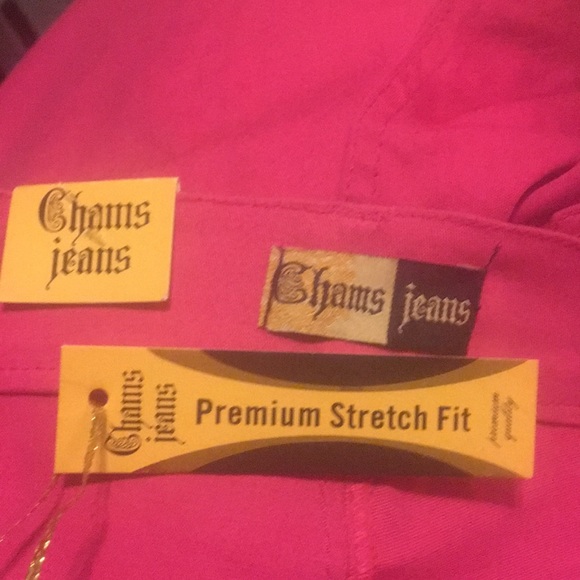 🔴JEANS CHAMS JEANS-NWT-Size 10 Pink w/ Sequined Pockets - Picture 2 of 6